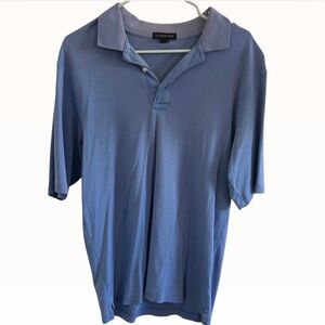 Lands' End Light Blue Polo Shirt Size M